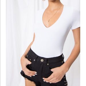 NWT superdown zamara deep v bodysuit